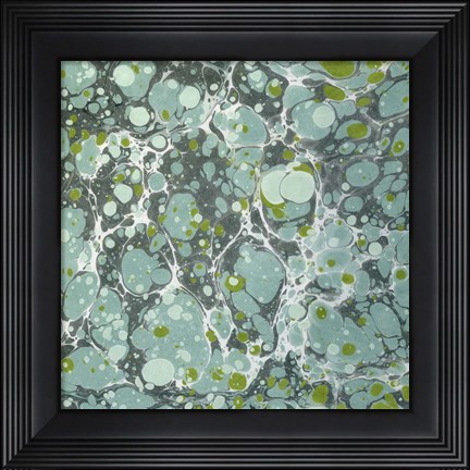 Framed Turquoise Marble III Print