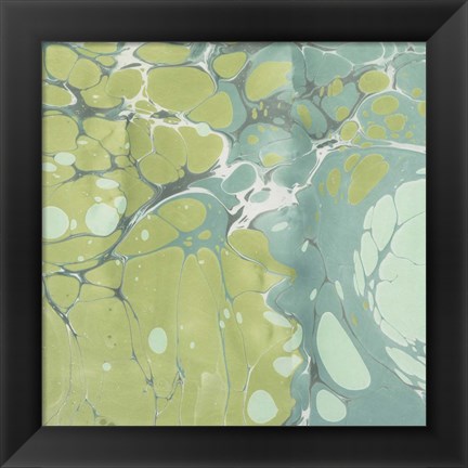 Framed Turquoise Marble IV Print