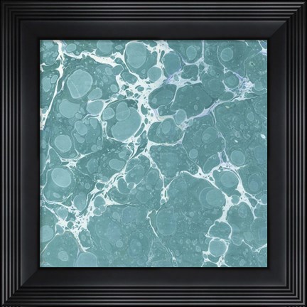 Framed Turquoise Marble VI Print