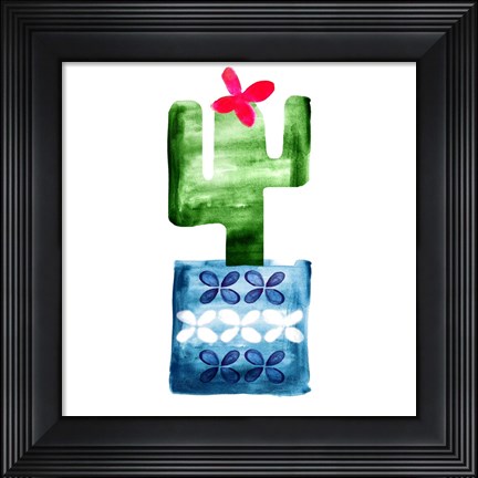 Framed Colorful Cactus VI Print