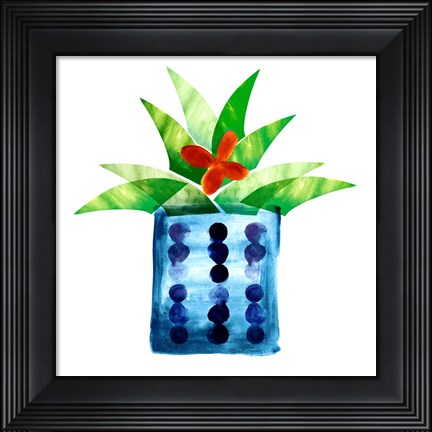 Framed Colorful Cactus VII Print