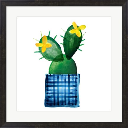 Framed Colorful Cactus VIII Print