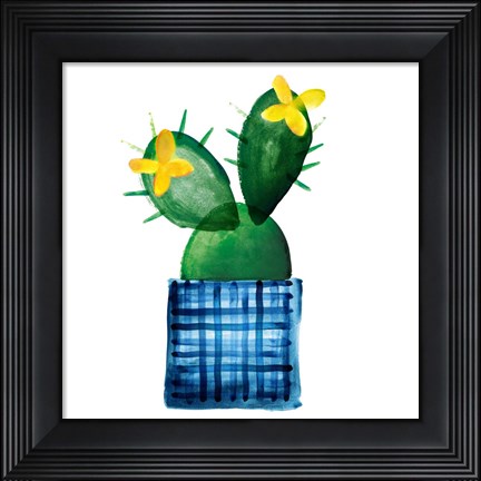 Framed Colorful Cactus VIII Print