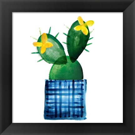 Framed Colorful Cactus VIII Print