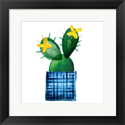 Framed Colorful Cactus VIII Print