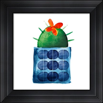 Framed Colorful Cactus VIIII Print