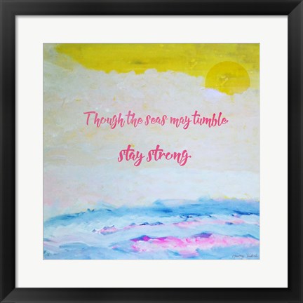 Framed Never Give Up Print