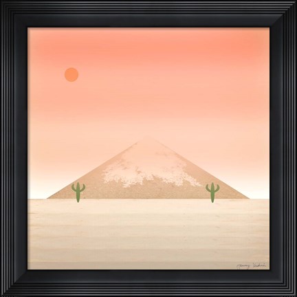 Framed Cactus Desert II Print