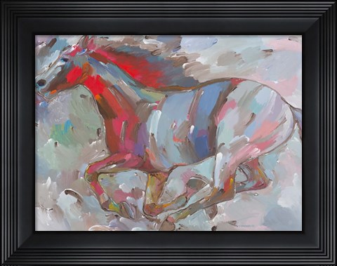 Framed Fiery Runner Print
