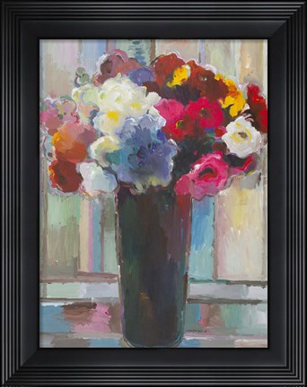 Framed Touch of Blue Print