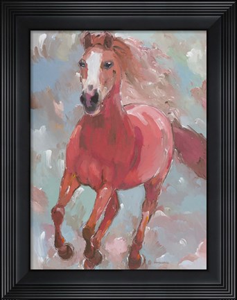 Framed Blazing Runner Print