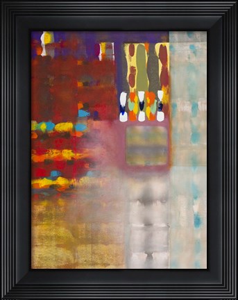 Framed Color Storm at the Piazza Print