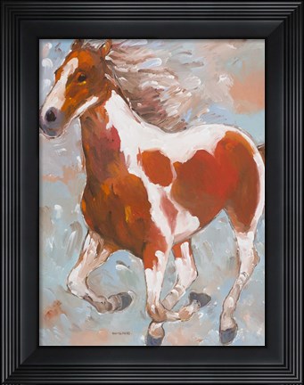 Framed Painted Horse Print