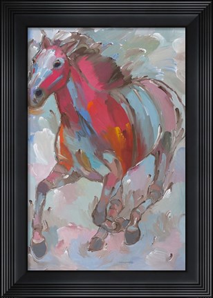 Framed Red Runner Print