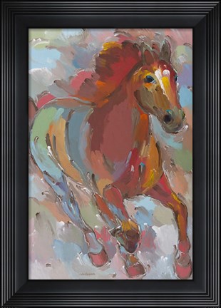 Framed Red-Hoofed Runner Print