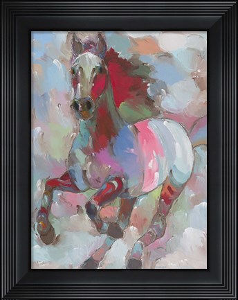 Framed Fiery Stallion Print