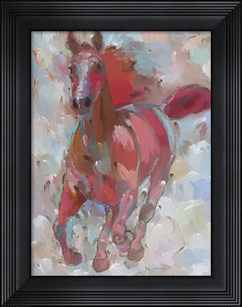 Framed Red Wind Print