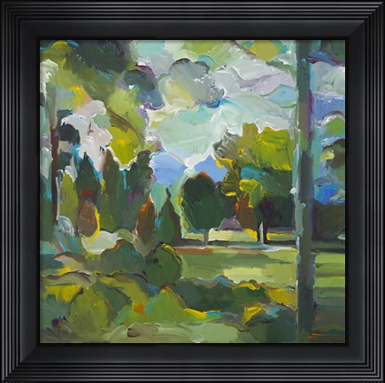 Framed Valley of Green Print
