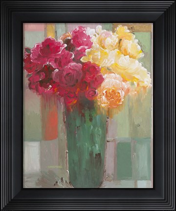 Framed Poetic Bouquet Print