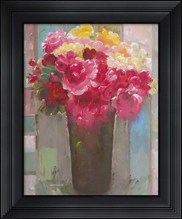 Framed Bouquet of Roses Print