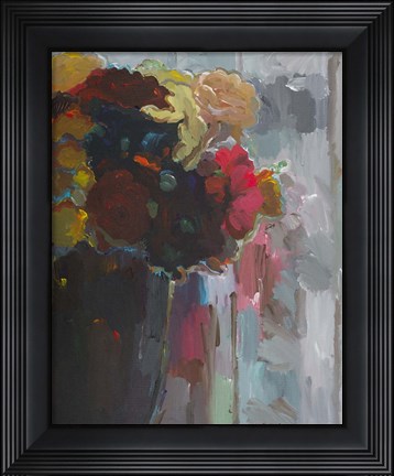 Framed Asymmetrical Bouquet II Print