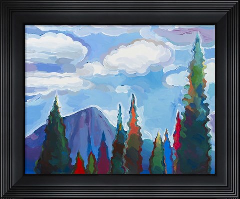 Framed Color and Clouds #5 Print