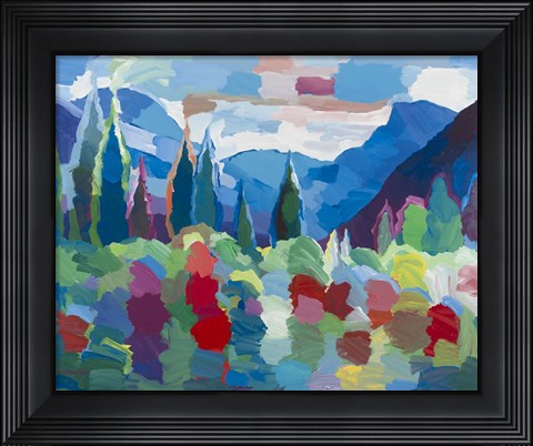Framed Petals and Peaks Print