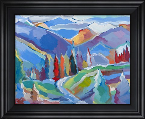 Framed Colorado Composition #5 Print