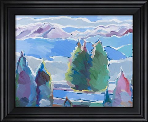Framed Thoughts of Blue Print
