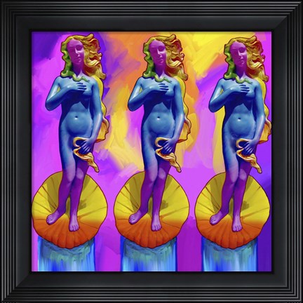 Framed Pop Art Boticelli Venus Print