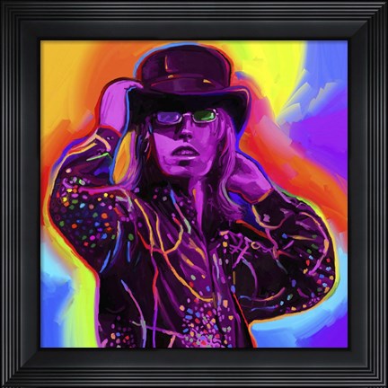 Framed Pop Art Tom Petty Print