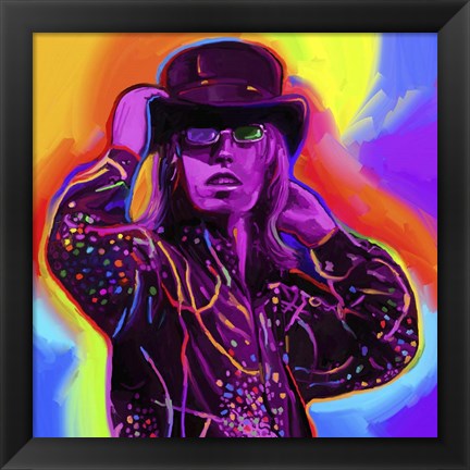 Framed Pop Art Tom Petty Print