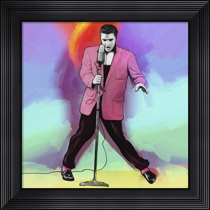 Framed Elvis Pop Art Print
