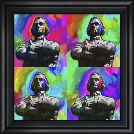 Framed Sam Adams Pop Art Print
