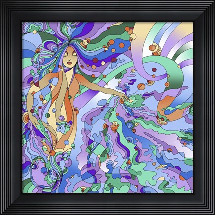 Framed Siren Pop Art Print