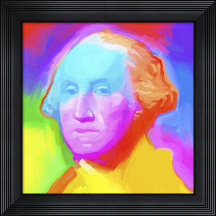 Framed Washington Pop Art Print
