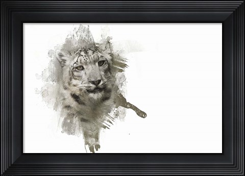 Framed Expressions Snow Leopard Print