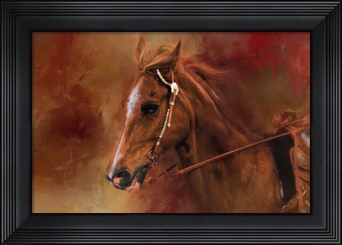 Framed Riding The Autumn Breeze Print
