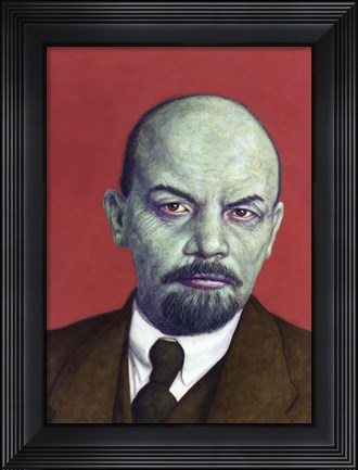Framed Dead Red - Lenin Print