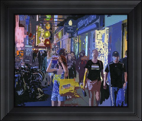 Framed Night Times Print