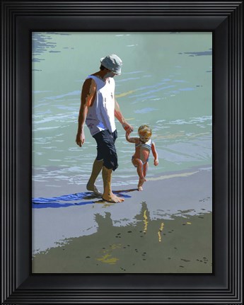 Framed Sand Shadows Print