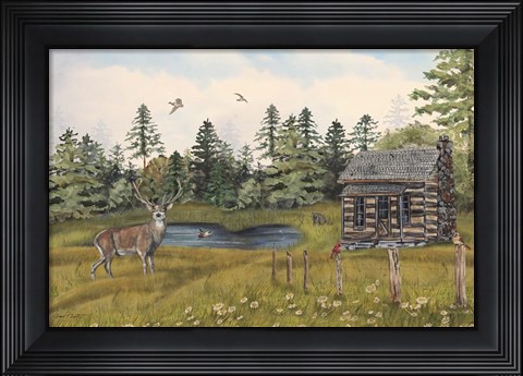 Framed Wilderness Lodge Print
