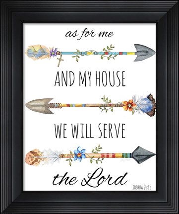Framed Spiritual Arrows A Print