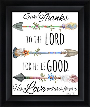 Framed Spiritual Arrows D Print