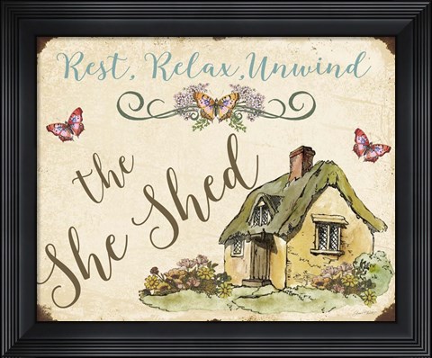Framed She Shed - B Print