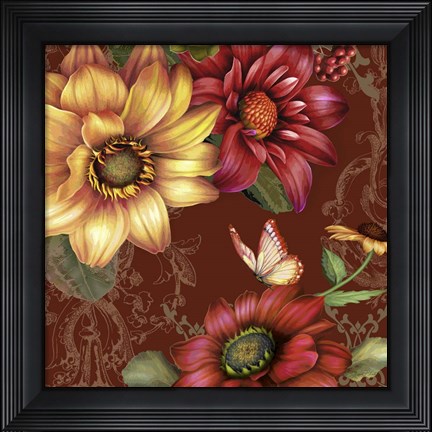 Framed Autumn Bouquet-D Print
