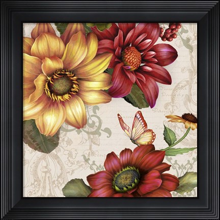 Framed Autumn Bouquet-F Print