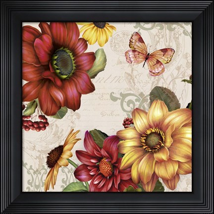 Framed Autumn Bouquet-g Print