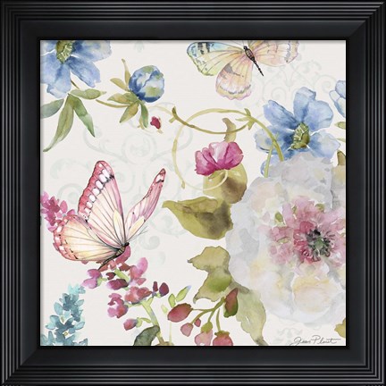 Framed Garden Bliss III Print