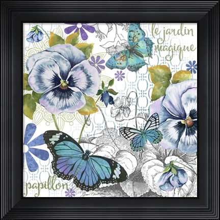 Framed Garden Magic I Print